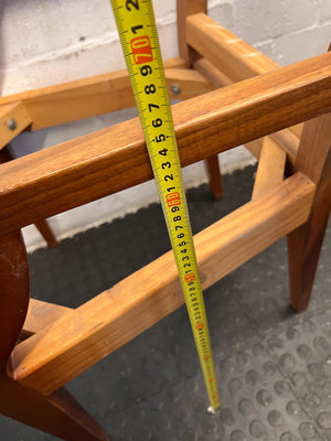 Vintage Wooden Armchair Frame β Natural Finish, Minor Wear - 2ndhandwarehouse.com
