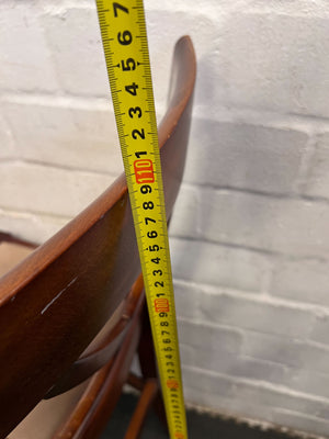 Elegant Wooden Bar Stool with Soft Upholstered Seat β Minor Wear - 2ndhandwarehouse.com