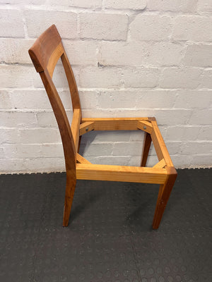 Wooden Chair Frame – Mid-Century Modern Style – Minor Wear - 2ndhandwarehouse.com