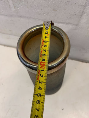 Stylish Gradient Glass Vase โ Green and Amber Color 33cm tall