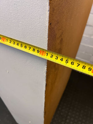 Stylish White Wooden Display Cabinet with Glass Shelves - REDUCED