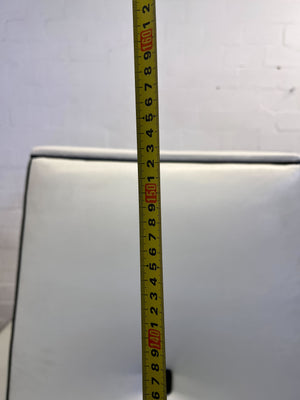 Stylish White Leather Lounge Seat with Unique Design