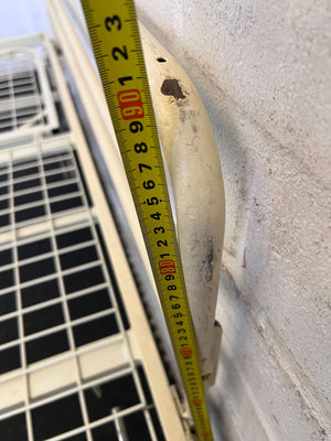 Sturdy White Metal Hospital Bed with Wheels