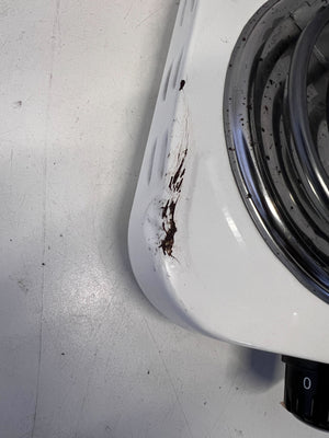 Portable Double Burner Electric Hot Plate - Counter Point, White