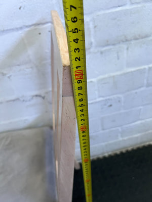 Modern Beige Upholstered Dining Chair with Light Wooden Frame