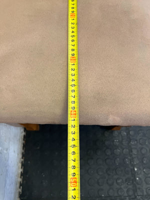 Vintage Wooden Dining Chair with Beige Upholstered Seat