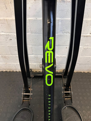 Compact Black Exercise Stepper with Handlebars - Great Condition