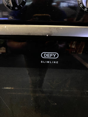 Defy Slimline Black Electric Stove - Only The Oven Works