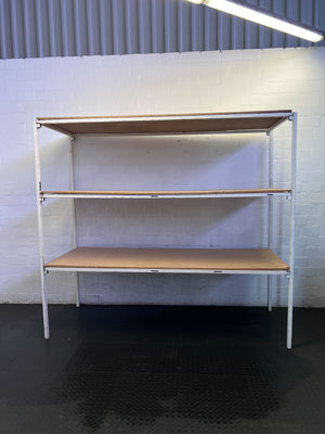 Versatile 3-Tier Industrial Shelving Unit