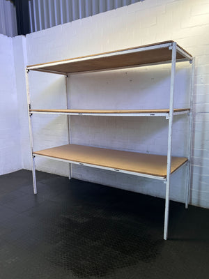 Versatile 3-Tier Industrial Shelving Unit