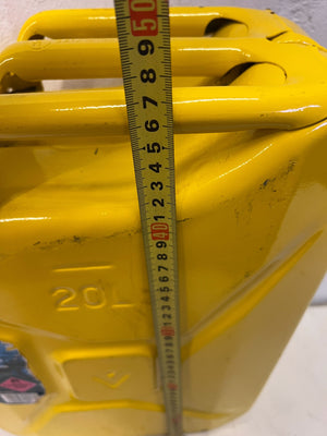 Robust 20L Yellow Metal Diesel Fuel Can