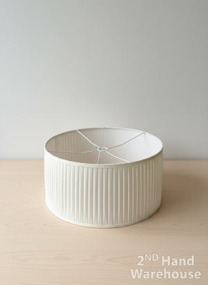 Classic Cream Pleated Drum Lampshade