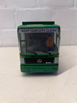 Green City Clean Toy Garbage Truck - Realistic Recycling Fun!