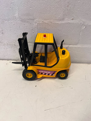 Vintage Jumbo Fork Lift Toy - Classic Yellow & Black Play Vehicle