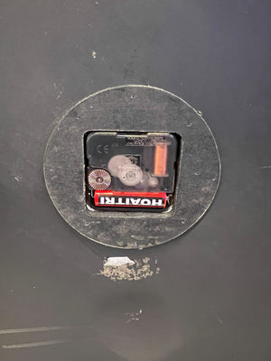 Ornate Black Metal Wall Clock - Vintage Charm