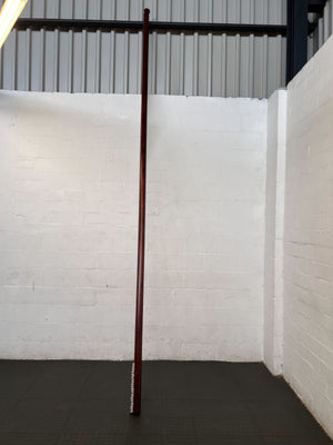 Sleek Wooden and Metal Wall-Mounted Railing