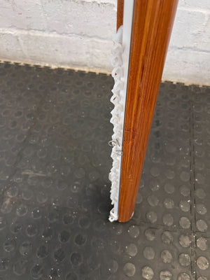 Sleek Wooden and Metal Wall-Mounted Railing