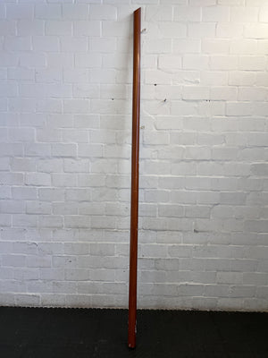 Sleek Wooden and Metal Wall-Mounted Railing