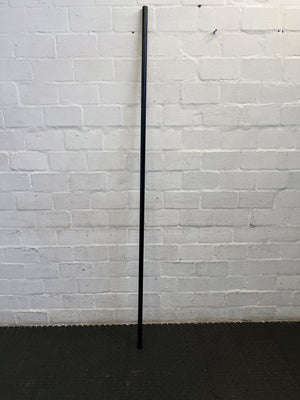 Sleek Black Wooden and Metal Wall-Mounted Railing