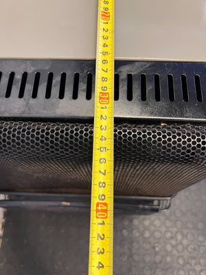 Portable Black Gas Heater - Classic Warmth on Wheels - 2ndhandwarehouse.com
