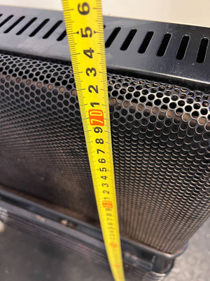 Portable Black Gas Heater - Classic Warmth on Wheels - 2ndhandwarehouse.com