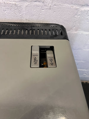 Portable Black Gas Heater - Classic Warmth on Wheels - 2ndhandwarehouse.com