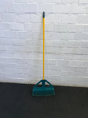 Vibrant Yellow & Teal Garden Rake - Ready for Your Green Space - 2ndhandwarehouse.com