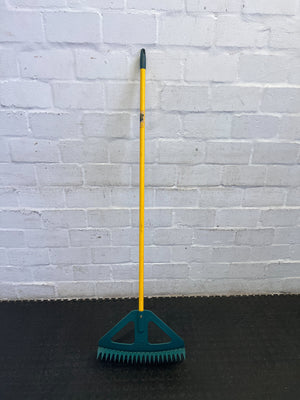 Vibrant Yellow & Teal Garden Rake - Ready for Your Green Space - 2ndhandwarehouse.com