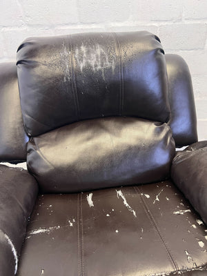 Pre-Loved Dark Brown Recliner Chair - Needs TLC