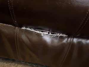 Pre-Loved Dark Brown Recliner Chair - Needs TLC