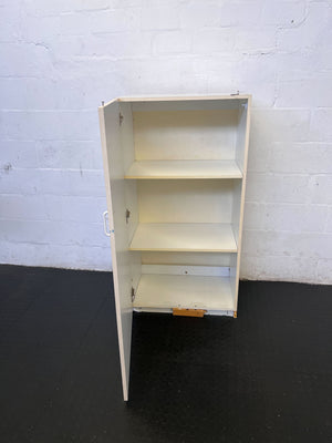 Versatile White Storage Cabinet with Single Door