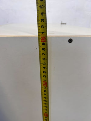 Versatile White Storage Cabinet with Single Door