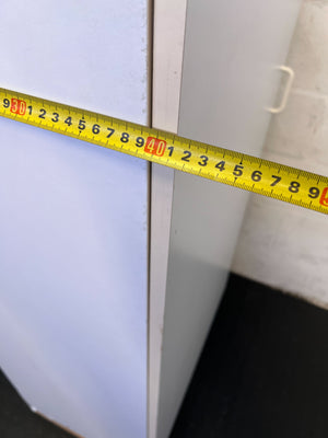 Versatile White Storage Cabinet with Single Door