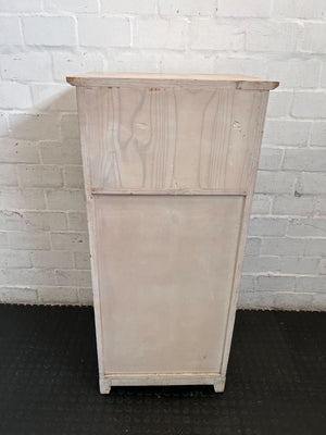 Rustic Pine Storage Unit with Drawers & Shelf