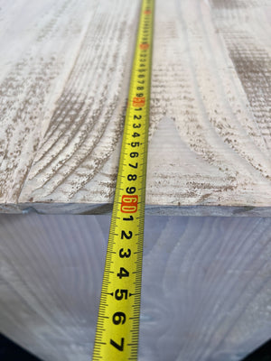 Rustic Pine Storage Unit with Drawers & Shelf