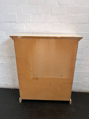 Chic White 4-Tier Bookshelf with Classic Design