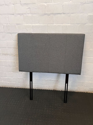 Modern Grey Upholstered Single Headboard