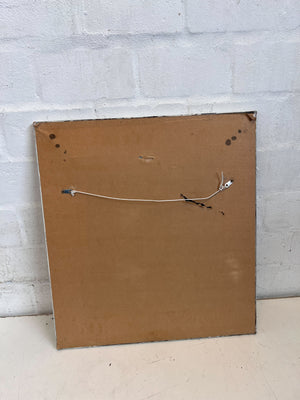 Rustic Chic Distressed White Wood Frame Mirror