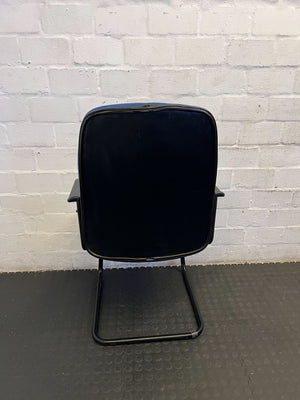 Versatile Blue Fabric Office Visitor Chair