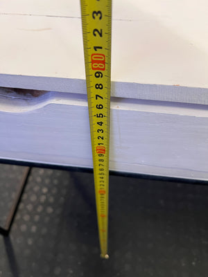 Modern White & Black Two-Drawer Desk