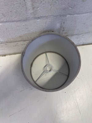 Chic Grey Fabric Drum Lampshade