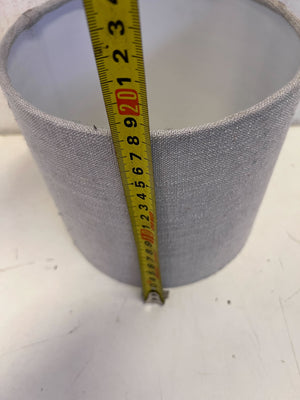 Chic Grey Fabric Drum Lampshade