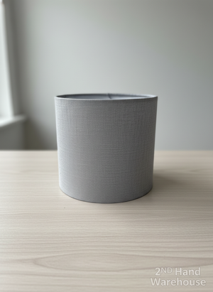 Chic Grey Fabric Drum Lampshade