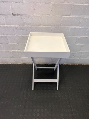 Modern White Foldable Side Table