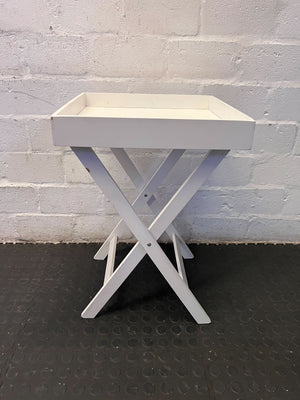 Modern White Foldable Side Table
