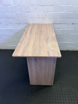 Compact Light Wood Desk with 2 Drawers - Home Office/Study