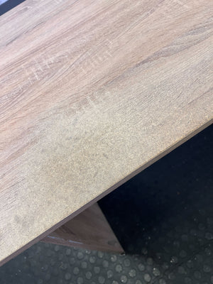 Compact Light Wood Desk with 2 Drawers - Home Office/Study