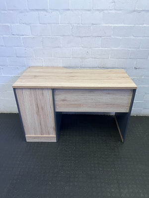 Modern Two-Tone Compact Desk with Storage