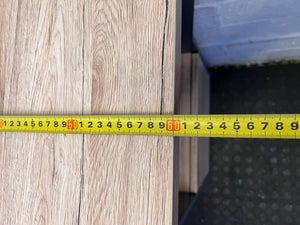 Modern Two-Tone Compact Desk with Storage