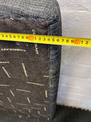 Grey Upholstered Coricraft Queen Headboard - Modern Design